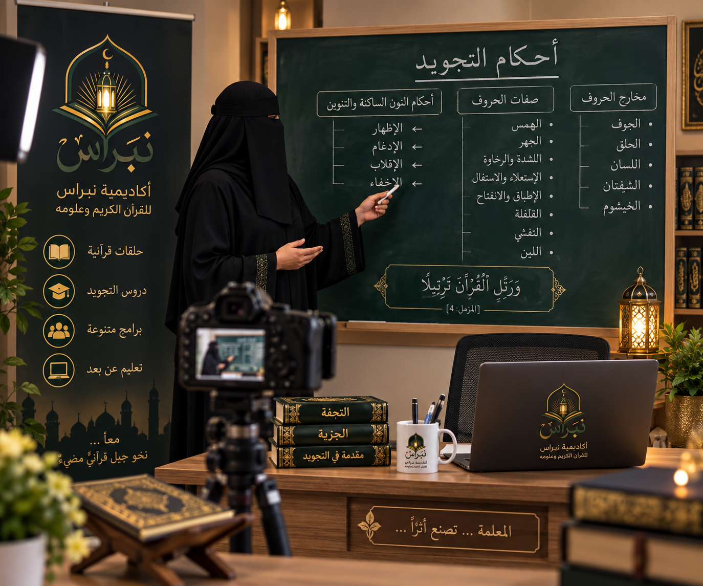 صورة تعبيرية لهيئة التأطير النسائية بأكاديمية نبراس